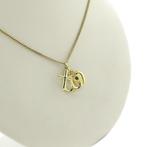 Gouden hanger; Geloof, hoop en liefde (Hanger of bedel), Sieraden, Tassen en Uiterlijk, Bedels, Ophalen of Verzenden, Gebruikt