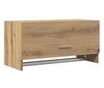 Moderne Houten Opbergkast – Garderobekast in Eikenlook, Huis en Inrichting, Kasten | Kledingkasten, Verzenden, Nieuw