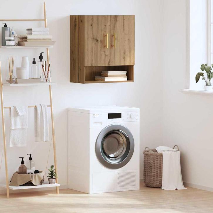 vidaXL Wandkast artisanaal eikenkleurig 60 x 31 x 70 cm, Huis en Inrichting, Kasten | Overige, Nieuw, Verzenden