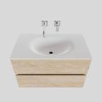 Badkamermeubel Solid Surface BWS Stockholm 80x46 cm Wood, Ophalen of Verzenden, Nieuw, Bad