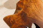 Bank ROOT 100cm teak hout naturel bruin - 44706, Huis en Inrichting, Banken | Bankstellen, Ophalen of Verzenden, Nieuw