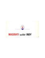 1970 MASERATI INDY BROCHURE, Nieuw, Author