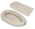 Babynest 100% katoen - Beige geruit - Bootvorm - 0-8 maan..., Kinderen en Baby's, Babywiegjes en Ledikanten, Ophalen of Verzenden