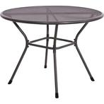 Ronde tuintafel 105 cm gepoedercoat staal - tafel metaal, Ophalen of Verzenden, Nieuw, Overige materialen, Eettafel