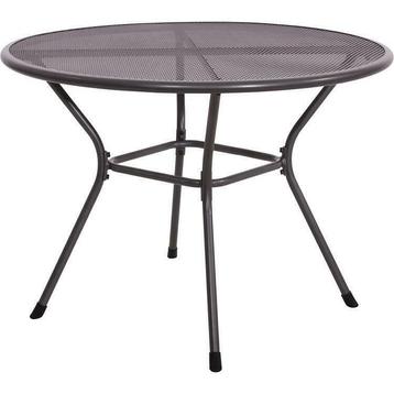 Ronde tuintafel 105 cm gepoedercoat staal - tafel metaal beschikbaar voor biedingen