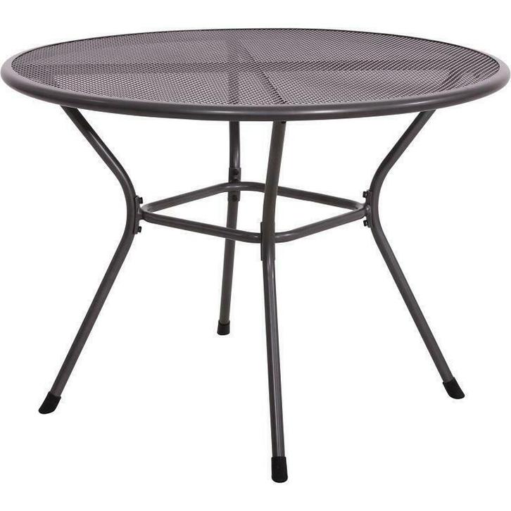 Ronde tuintafel 105 cm gepoedercoat staal - tafel metaal, Tuin en Terras, Tuinsets en Loungesets, Eettafel, Nieuw, Overige materialen