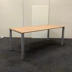 Wini bureau / tafel, 180x80 cm, havanna blad - grijs metalen, Gebruikt, Ophalen of Verzenden, Bureau