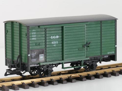 LGB 4135S Güterwagen mit Dampfsound (grootspoor), Hobby en Vrije tijd, Modeltreinen | Overige schalen, Overige typen, Gebruikt
