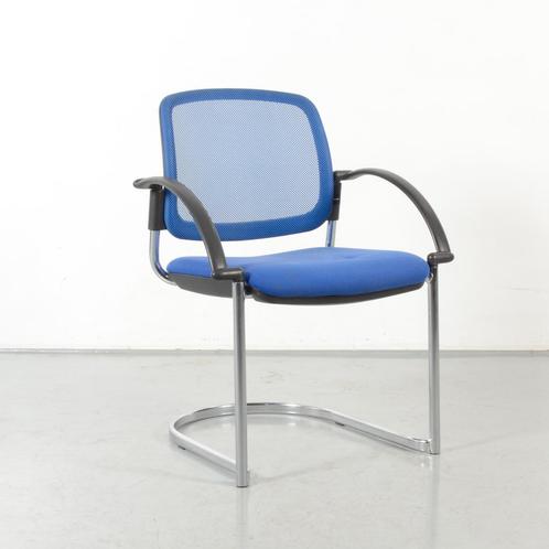Topstar vergaderstoel, blauw, sledeframe, Huis en Inrichting, Bureaustoelen, Ophalen of Verzenden