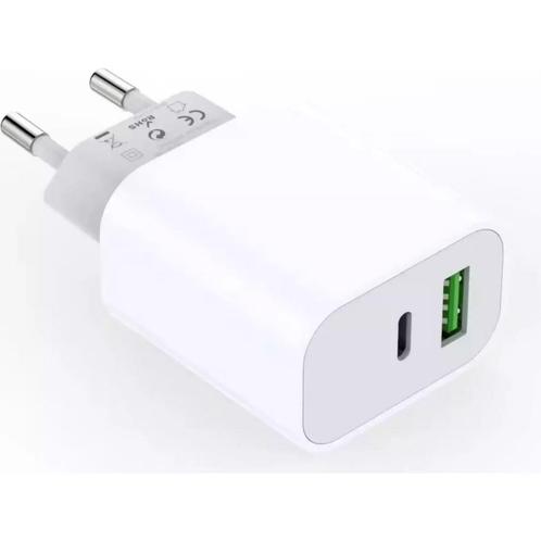 Benson Compacte 20W lader - USB-A & USB-C - Snelle en vei..., Telecommunicatie, Mobiele telefoons | Telefoon-opladers, Nieuw, Ophalen of Verzenden