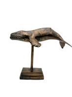 Beeld, Walvis - potvis - 30 cm - Brons, Antiek en Kunst