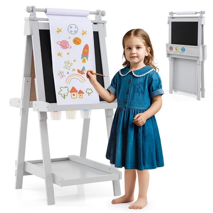 LIVSK Dubbelzijdige Kinderezel 3-in-1 - Whiteboard en Magnet, Kinderen en Baby's, Kinderkamer | Bedden, Nieuw, Verzenden