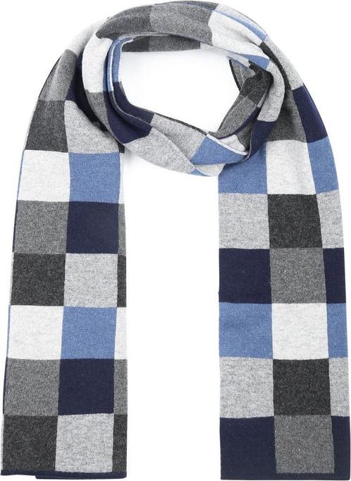 Profuomo Sjaal Wol Ruiten Blauw Grijs maat one size Heren, Kleding | Heren, Mutsen, Sjaals en Handschoenen, Nieuw, Verzenden
