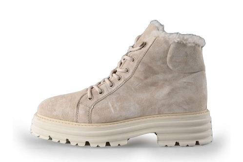 Alpe Woman Veterboots in maat 38 Beige | 10% extra korting, Kleding | Dames, Schoenen, Beige, Zo goed als nieuw, Overige typen