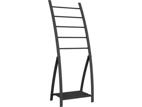 LOFT-GAME Handdoekhouder 5 Stangen Mat gelakt Zwart - staand, Huis en Inrichting, Woonaccessoires | Overige, Zo goed als nieuw