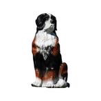 Berner sennenhond - polystone beeld - 76 cm - wit/bruin, Ophalen of Verzenden, Nieuw