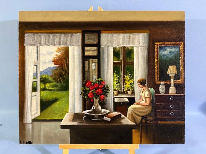 A. Della Valle (XX-XXI), da Carl Vilhelm Holsøe - Interni, Antiek en Kunst, Kunst | Schilderijen | Klassiek