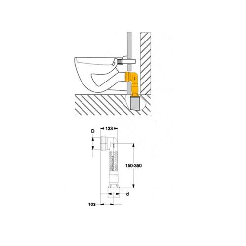 PVC Ruimtebesparende Verloopbocht Vario Verticaal 90/90, Doe-het-zelf en Verbouw, Sanitair, Ophalen of Verzenden