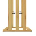 Handdoekenrek Bamboe met 3 RVS Stangen (Interieur), Huis en Inrichting, Stoelen, Verzenden, Nieuw