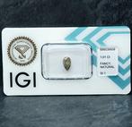 1 pcs Diamant (Natuurlijk gekleurd) - 1.01 ct - Peer - Fancy, Sieraden, Tassen en Uiterlijk, Edelstenen, Nieuw