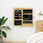 vidaXL Sieradenkast met spiegel wandgemonteerd 37,5x10x67 cm, Huis en Inrichting, Woonaccessoires | Spiegels, Verzenden, Nieuw