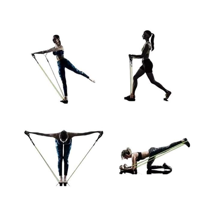 Weerstandsbanden set met accessoires 4,5 tot 45kg, Sport en Fitness, Yoga en Pilates, Yoga-accessoire, Nieuw, Ophalen of Verzenden