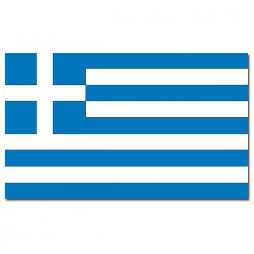 Gevelvlag/vlaggenmast vlag Griekenland 90 x 150 cm - Griek.., Hobby en Vrije tijd, Feestartikelen, Ophalen of Verzenden