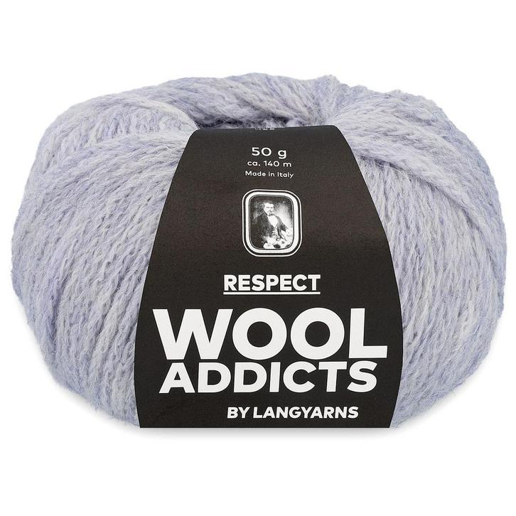 WoolAddicts Respect - 20 ijsblauw - Merino/Alpaca Garen, Hobby en Vrije tijd, Breien en Haken, Ophalen of Verzenden