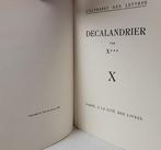 X*** - DECALANDRIER - 1927