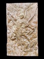 sculptuur, Bassorilievo - San Michele Arcangelo - 37 cm -, Antiek en Kunst