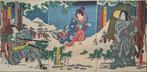 Scène uit het kabuki-toneelstuk Koharu Nagi Okitsu, Antiek en Kunst, Antiek | Overige Antiek