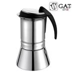 G.A.T. Italia Thema RVS Percolator 6 kops, Witgoed en Apparatuur, Koffiezetapparaten, Afneembaar waterreservoir, Nieuw, Koffiebonen