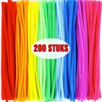 200 Stuks Chenilledraad Pijpenragers - Multicolor, Verzenden, Nieuw