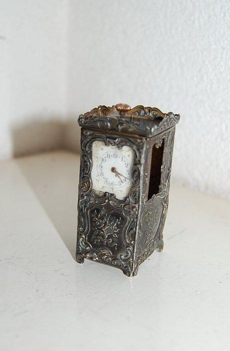 miniatuur klokje - Zilver - 1920-1930, Antiek en Kunst, Antiek | Klokken