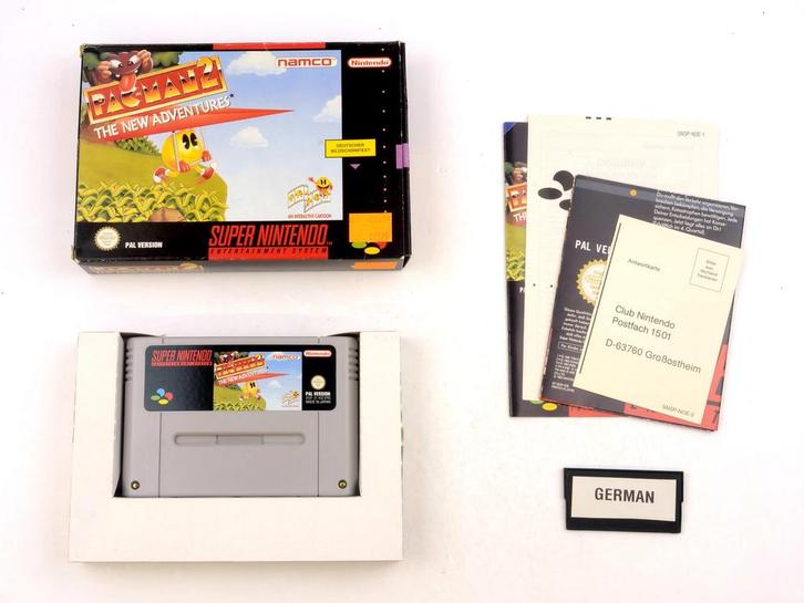 Pac-Man 2 The New Adventure (German) [Super Nintendo], Spelcomputers en Games, Games | Nintendo Super NES, Zo goed als nieuw, Ophalen of Verzenden