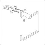 FALA - Quad Chroom handdoekhouder 69317 wave, Verzenden, Nieuw