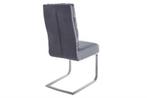 Design sledestoel COMFORT vintage grijs met RVS frame -, Huis en Inrichting, Stoelen, Ophalen of Verzenden, Nieuw