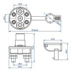 ProPlus Hoofdstroomschakelaar - Inbouw - 100 Ampère - 2-p.., Caravans en Kamperen, Caravan accessoires, Ophalen of Verzenden, Nieuw