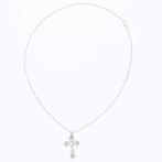 UnoAErre - Ketting met hanger - 18 karaat Witgoud - 0.48ct., Sieraden, Tassen en Uiterlijk, Antieke sieraden