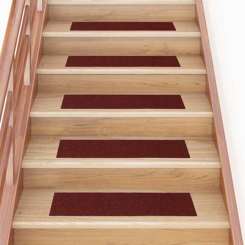 vidaXL Trapmatten zelfklevend 30 st 76x20 cm rechthoekig, Doe-het-zelf en Verbouw, Ladders en Trappen, Nieuw, Verzenden
