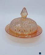 Jeannette Glass Company - Boterschotel - Iris & Harringbone
