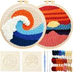 2dekans | Happy Goods Punch Needle pakket 2 designs ZEEZICHT, Ophalen of Verzenden, Zo goed als nieuw