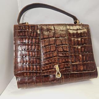 Handtas met croco print beschikbaar voor biedingen