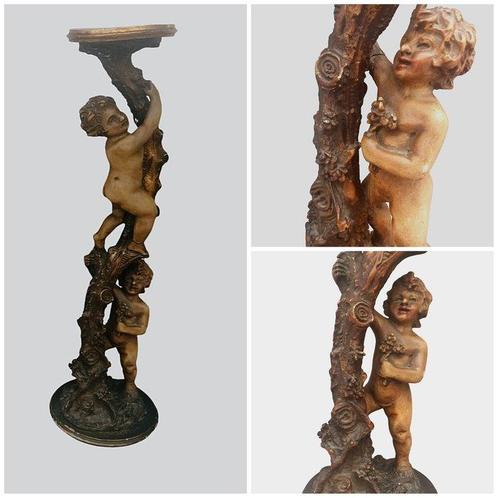 Kolom - 1920-1930 - Ingangszuil met putti - 97 cm, Antiek en Kunst, Kunst | Niet-Westerse kunst
