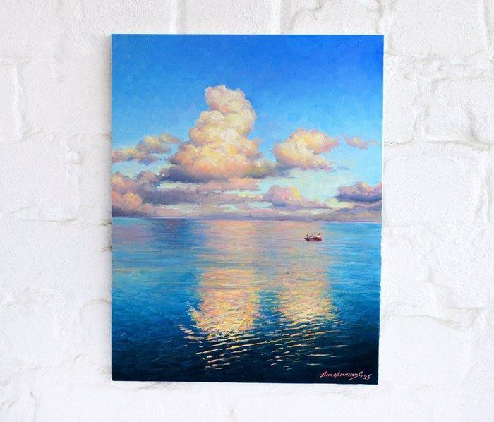 Sergey Akkerman (1967) - Clouds over the Sea, Antiek en Kunst, Kunst | Schilderijen | Klassiek