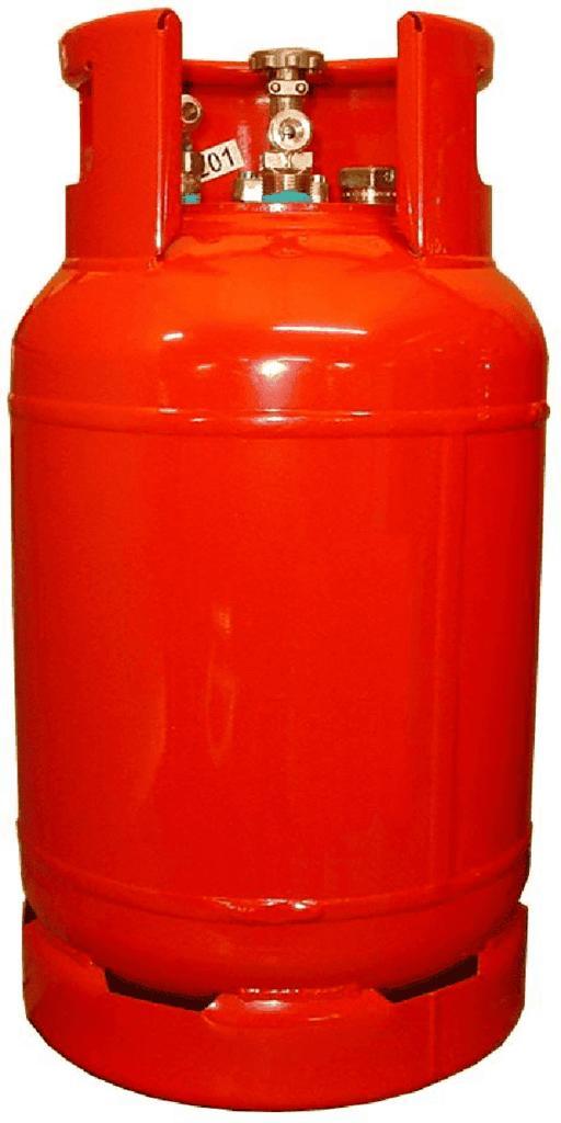 STAANDE LPG TANK 27L BAJONET RECHT - STAAL (LPG-Tanks, Gas), Caravans en Kamperen, Kampeeraccessoires, Nieuw, Ophalen of Verzenden