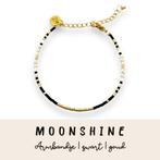 Moonshine armbandje | zwart | goud