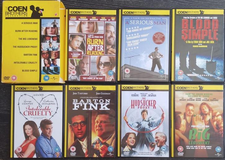 Coen Brothers 7 films                    Gratis verzenden, Cd's en Dvd's, Dvd's | Tv en Series, Gebruikt, Boxset, Overige genres