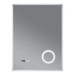 [pro.tec] Spiegel Lizzano met LED verlichting 80x60x3 cm wit, Huis en Inrichting, Woonaccessoires | Spiegels, Verzenden, Nieuw