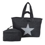 Reisset Strandtas + Toilettas Canvas Ster, Verzenden, Nieuw